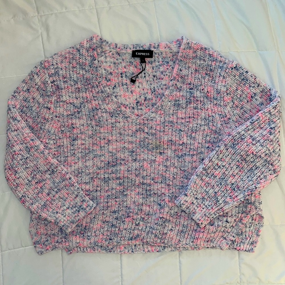 Express waist length sweater